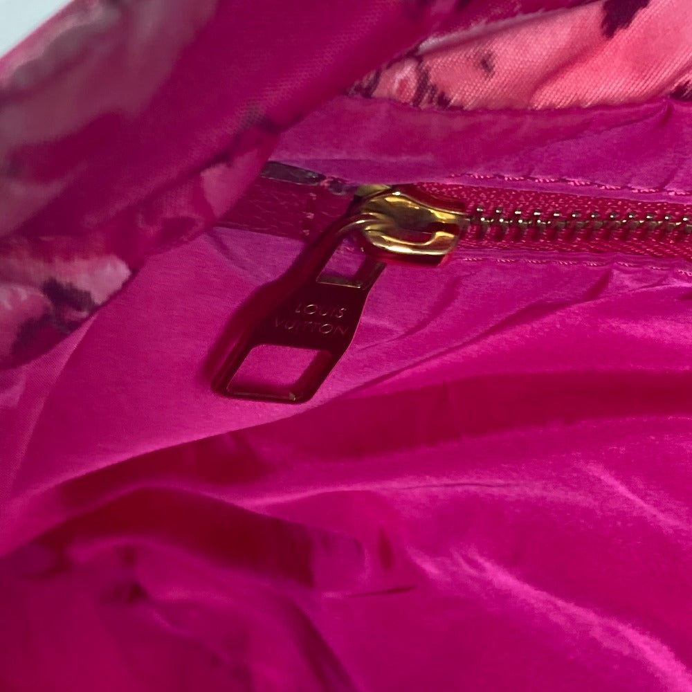 LOUIS VUITTON Tote Bag M94313 Leather / nylon pink Ikat Flower Floral Pattern Noeful MM Women Used Authentic