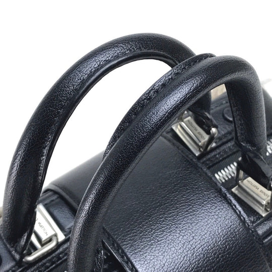 LOUIS VUITTON Handbag M94261 Buffalo leather black fur Trans Siberian PM Women Used Authentic