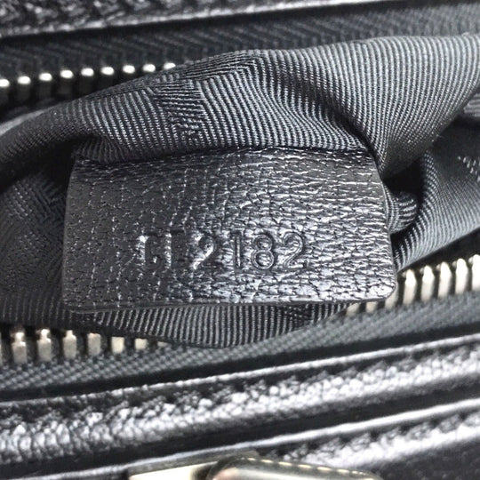 LOUIS VUITTON Handbag M94261 Buffalo leather black fur Trans Siberian PM Women Used Authentic