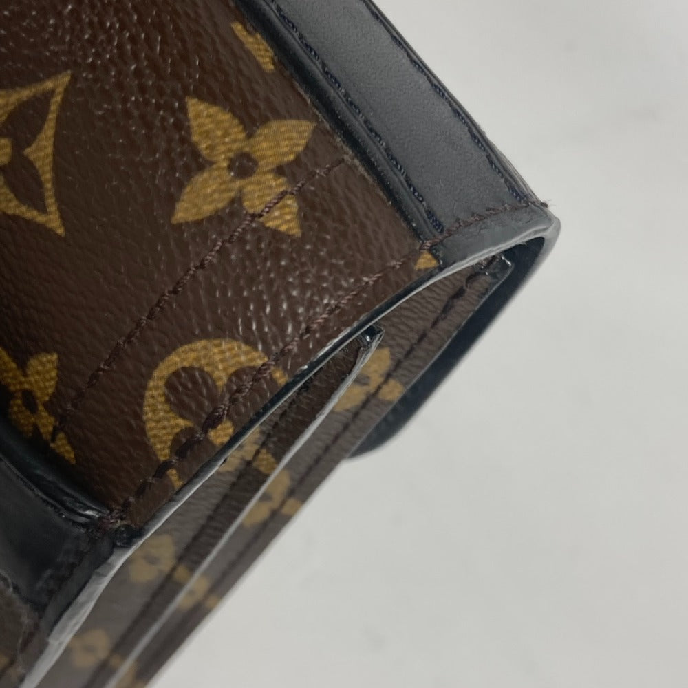 LOUIS VUITTON Business bag M92292 Monogram canvas Brown Monogram macacer Rally mens Used Authentic