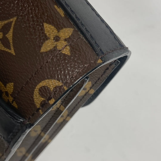 LOUIS VUITTON Business bag M92292 Monogram canvas Brown Monogram macacer Rally mens Used Authentic