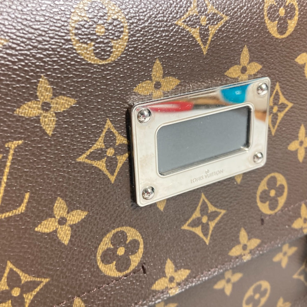 LOUIS VUITTON Business bag M92292 Monogram canvas Brown Monogram macacer Rally mens Used Authentic