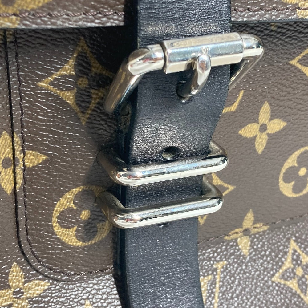 LOUIS VUITTON Business bag M92292 Monogram canvas Brown Monogram macacer Rally mens Used Authentic