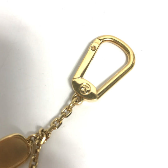 LOUIS VUITTON key ring M65383 metal gold Porte Cour Cannes mens Used Authentic