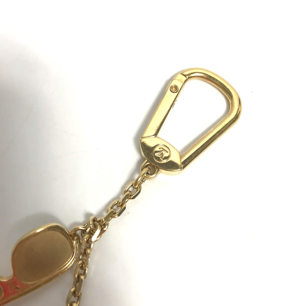 LOUIS VUITTON key ring M65383 metal gold Porte Cour Cannes mens Used Authentic