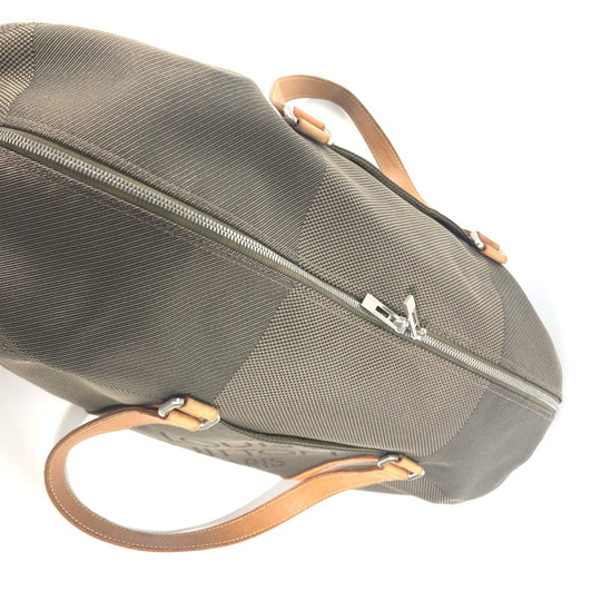LOUIS VUITTON Boston Duffel bag M93064 Damier Jean Canvas khaki Damier Jean Akatan mens Used Authentic