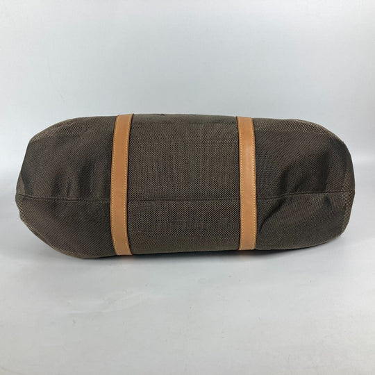 LOUIS VUITTON Boston Duffel bag M93064 Damier Jean Canvas khaki Damier Jean Akatan mens Used Authentic