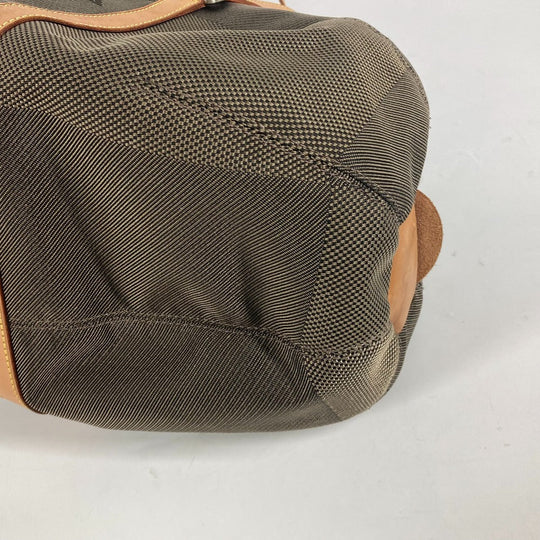 LOUIS VUITTON Boston Duffel bag M93064 Damier Jean Canvas khaki Damier Jean Akatan mens Used Authentic
