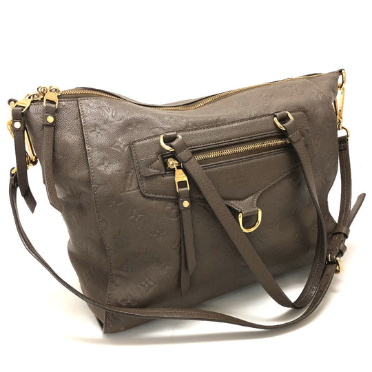 LOUIS VUITTON Handbag M43409 Monogram Ann Platt Leather Brown Monogram Unplant Remunize PM Women Used Authentic