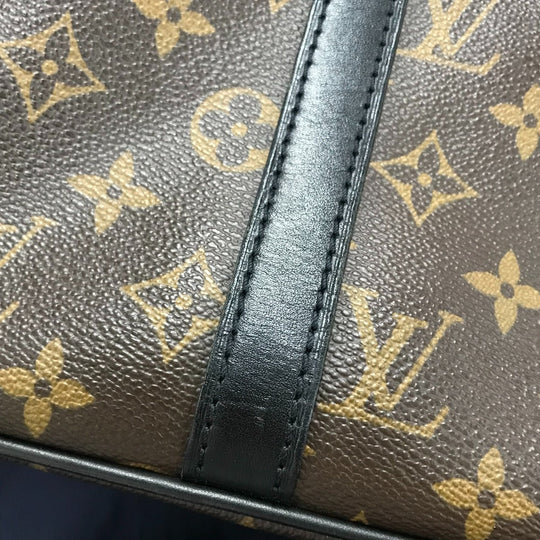 LOUIS VUITTON Briefcase M40225 Monogram canvas Brown Monogram Macasa Port Documan Voyajaj mens Used Authentic
