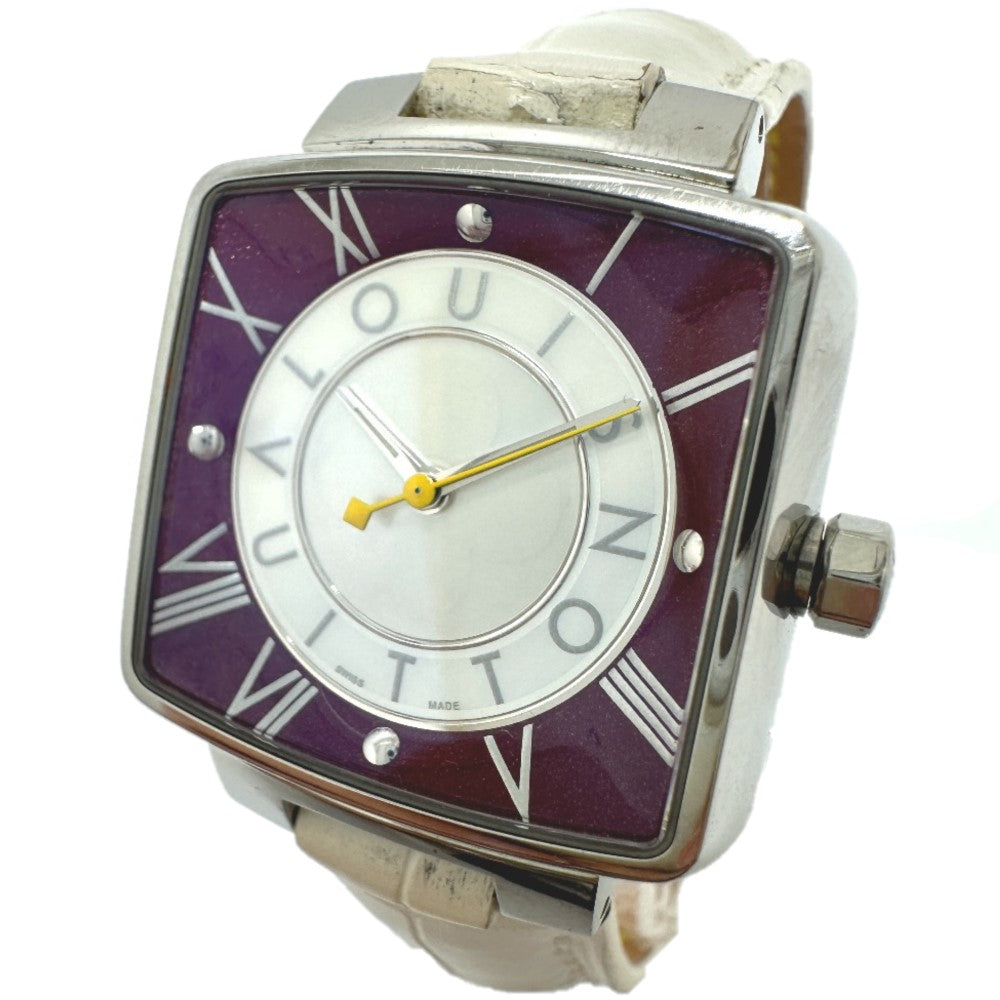 LOUIS VUITTON Watches Quartz Q221J Stainless Steel Silver magic speedy Silver dial Women Used Authentic