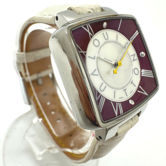 LOUIS VUITTON Watches Quartz Q221J Stainless Steel Silver magic speedy Silver dial Women Used Authentic