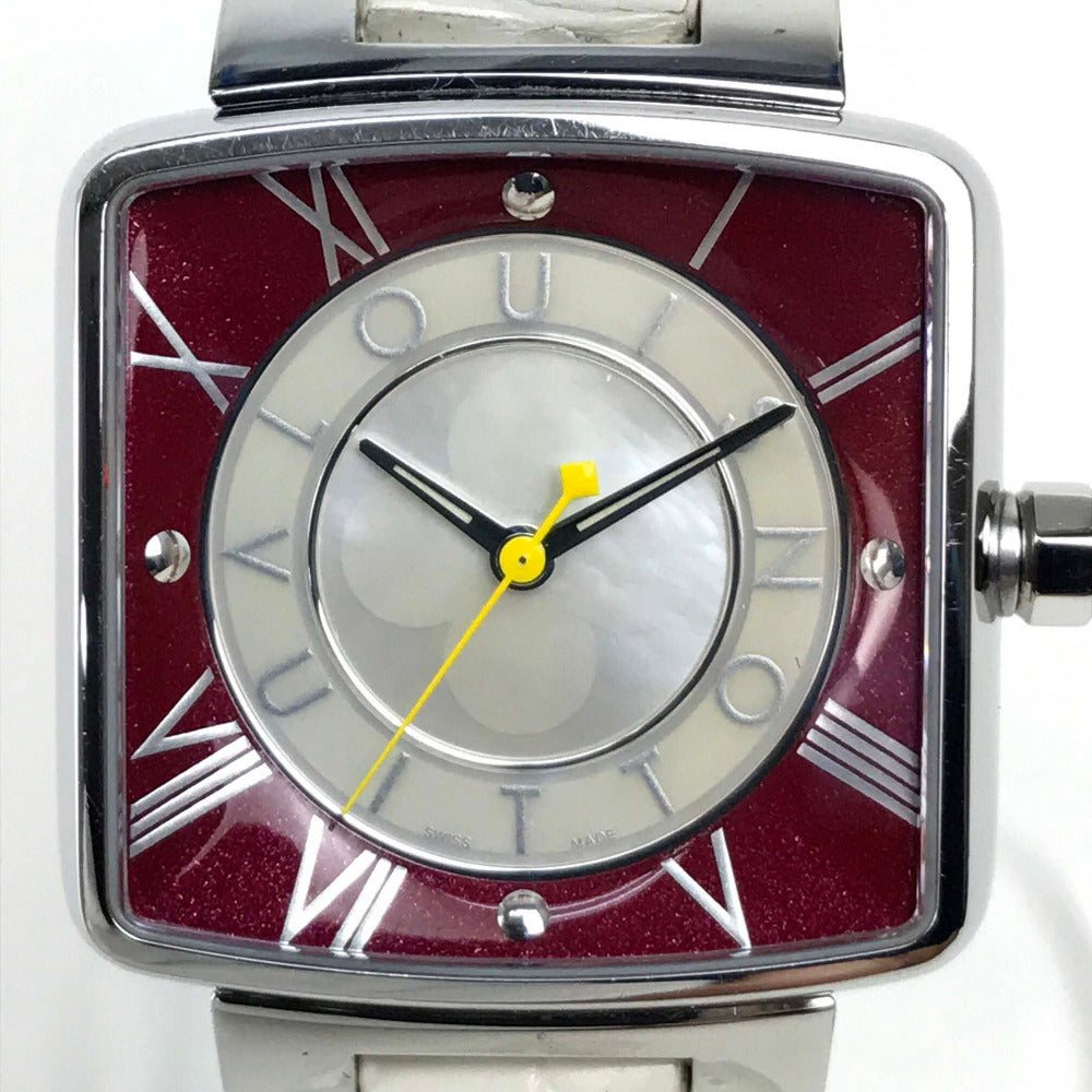 LOUIS VUITTON Watches Quartz Q221J Stainless Steel Silver magic speedy Silver dial Women Used Authentic