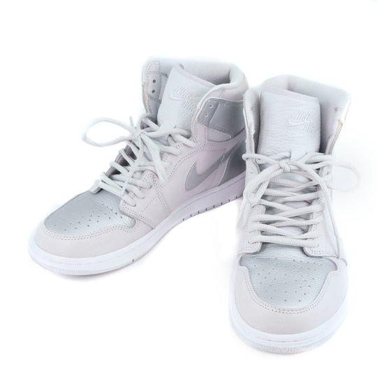 NIKE sneakers DC 1788 029 leather gray Air Jordan High Cut AIR JORDAN1 HIGH mens 44.5 Used Authentic