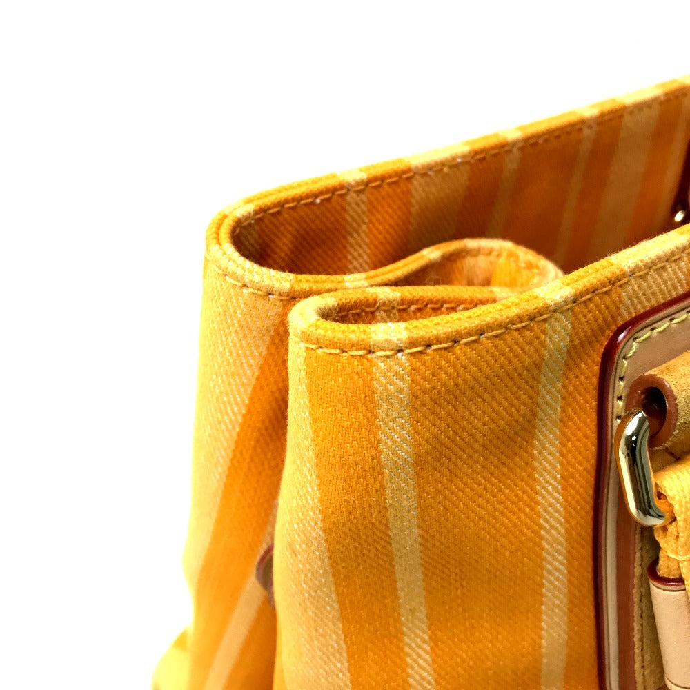 LOUIS VUITTON Tote Bag M94145 canvas yellow plan soleil Hippo PM Women Used Authentic