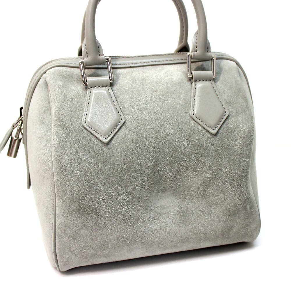 LOUIS VUITTON Handbag M48906 suede gray 2013 Illusion Line Speedy Cube PM Women Used Authentic