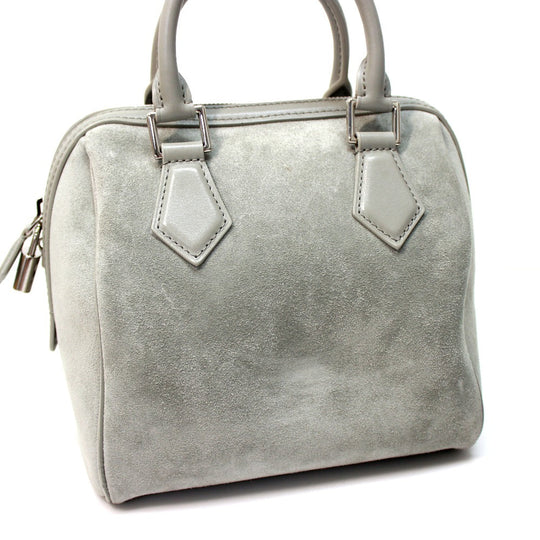 LOUIS VUITTON Handbag M48906 suede gray 2013 Illusion Line Speedy Cube PM Women Used Authentic