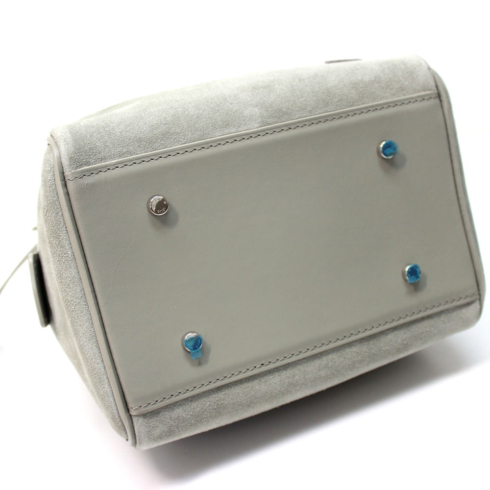 LOUIS VUITTON Handbag M48906 suede gray 2013 Illusion Line Speedy Cube PM Women Used Authentic