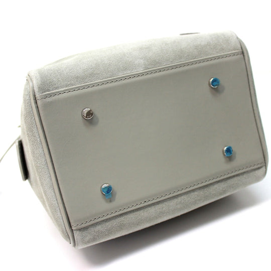LOUIS VUITTON Handbag M48906 suede gray 2013 Illusion Line Speedy Cube PM Women Used Authentic