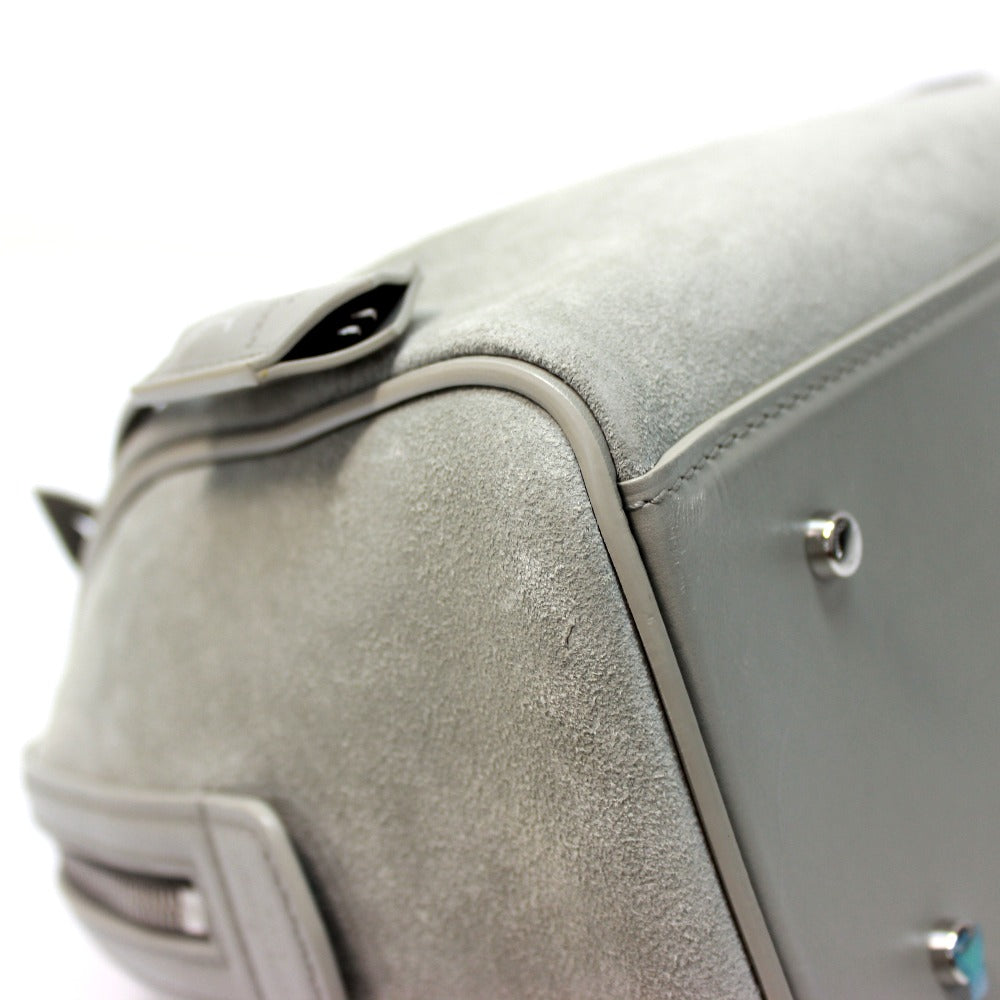 LOUIS VUITTON Handbag M48906 suede gray 2013 Illusion Line Speedy Cube PM Women Used Authentic