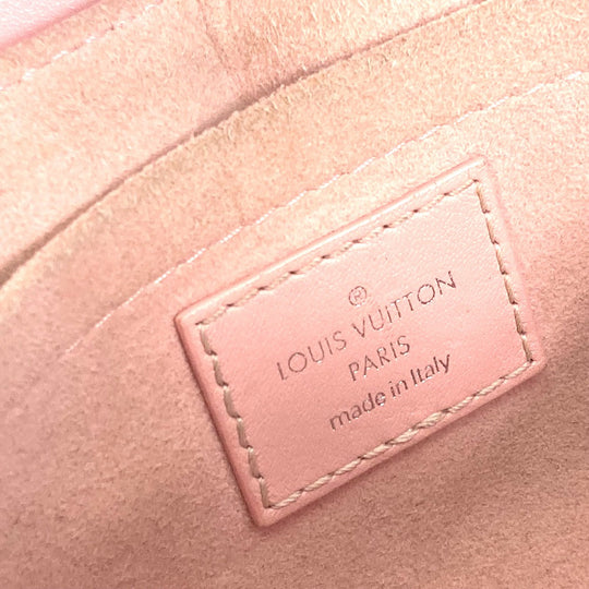LOUIS VUITTON Shoulder Bag M51944 leather pink Crossbody New Wave Chain Bag MM Women Used Authentic