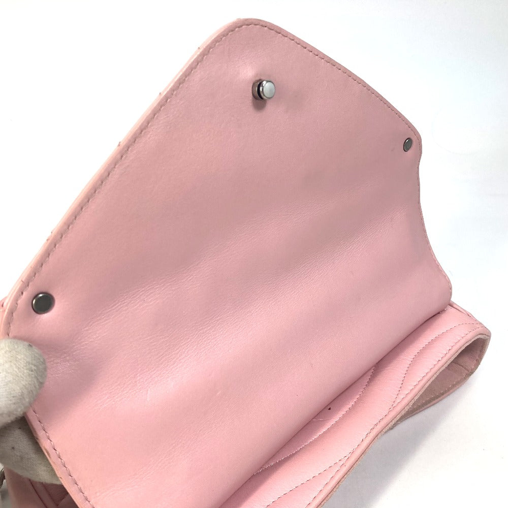 LOUIS VUITTON Shoulder Bag M51944 leather pink Crossbody New Wave Chain Bag MM Women Used Authentic