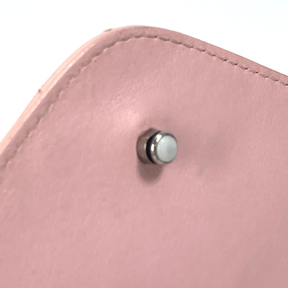 LOUIS VUITTON Shoulder Bag M51944 leather pink Crossbody New Wave Chain Bag MM Women Used Authentic