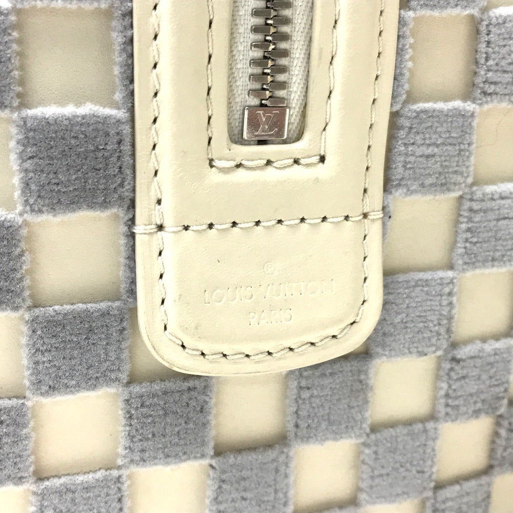 LOUIS VUITTON Handbag M48909 Damier Azur Canvas white Damier Azul Speedy Cube PM Women Used Authentic