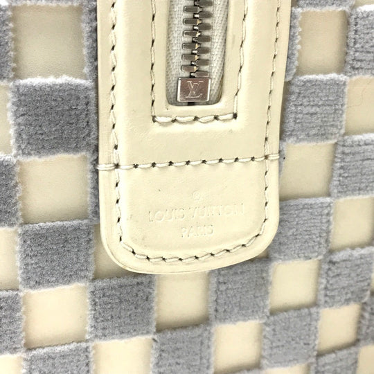 LOUIS VUITTON Handbag M48909 Damier Azur Canvas white Damier Azul Speedy Cube PM Women Used Authentic
