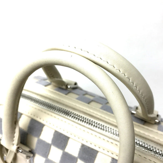LOUIS VUITTON Handbag M48909 Damier Azur Canvas white Damier Azul Speedy Cube PM Women Used Authentic