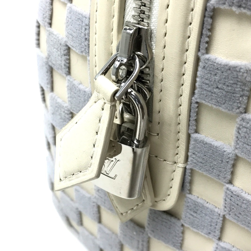 LOUIS VUITTON Handbag M48909 Damier Azur Canvas white Damier Azul Speedy Cube PM Women Used Authentic