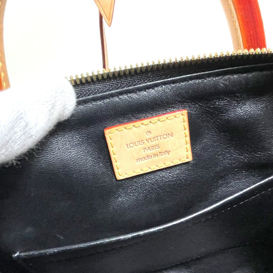 LOUIS VUITTON Handbag M50011 lambskin black Martage Dock BB Women Used Authentic
