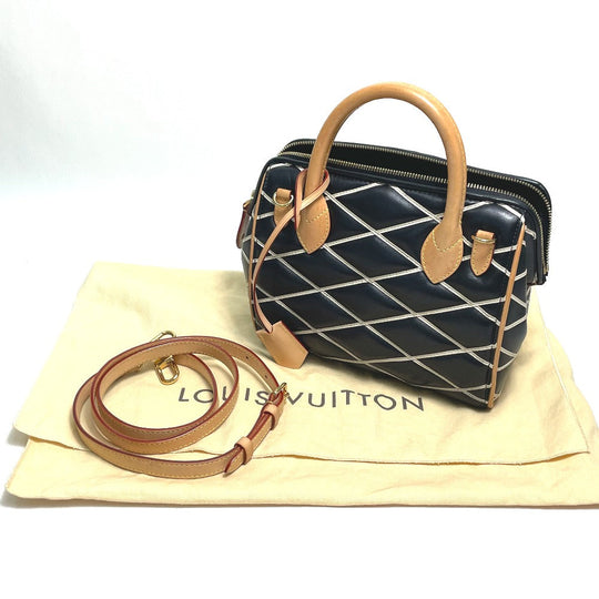 LOUIS VUITTON Handbag M50011 lambskin black Martage Dock BB Women Used Authentic