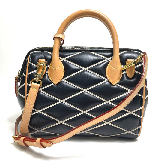 LOUIS VUITTON Handbag M50011 lambskin black Martage Dock BB Women Used Authentic