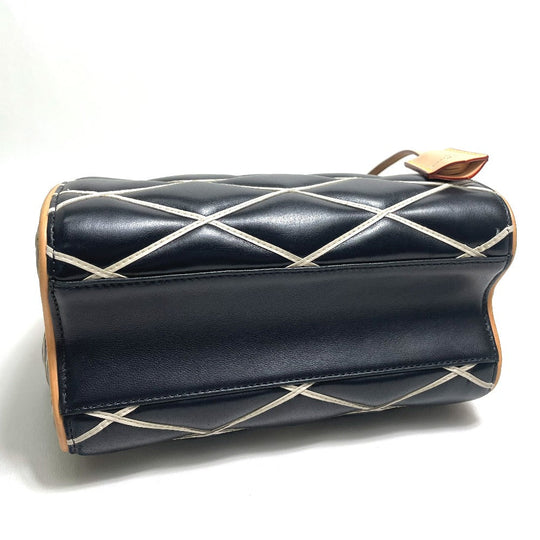 LOUIS VUITTON Handbag M50011 lambskin black Martage Dock BB Women Used Authentic