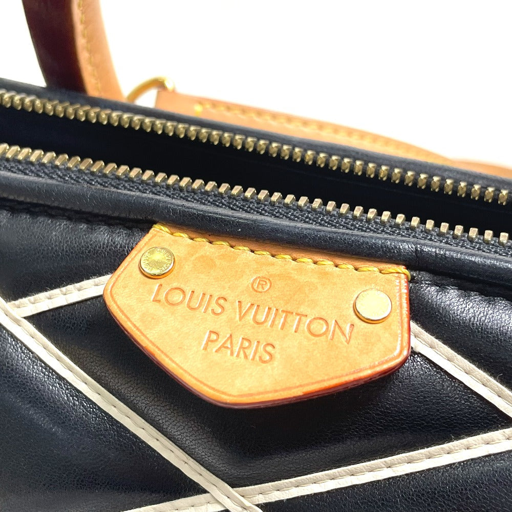 LOUIS VUITTON Handbag M50011 lambskin black Martage Dock BB Women Used Authentic