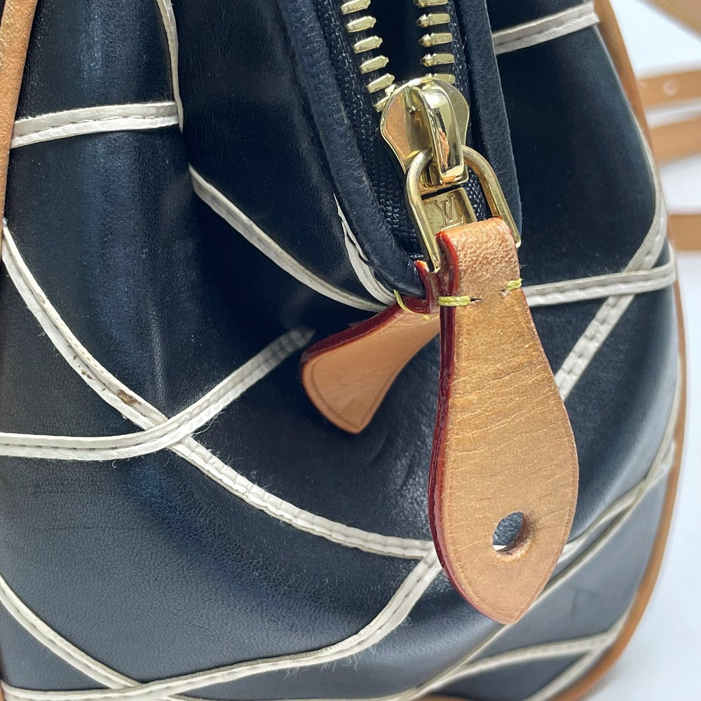 LOUIS VUITTON Handbag M50011 lambskin black Martage Dock BB Women Used Authentic
