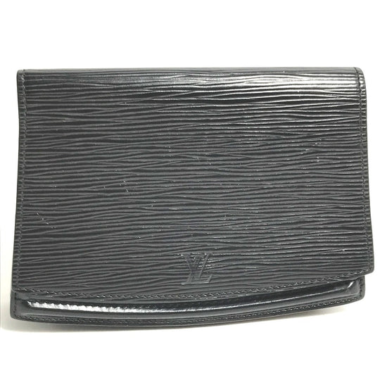 LOUIS VUITTON Pouch M52602 Epi Leather black Epi Tilsitt