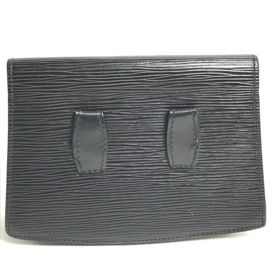 LOUIS VUITTON Pouch M52602 Epi Leather black Epi Tilsitt