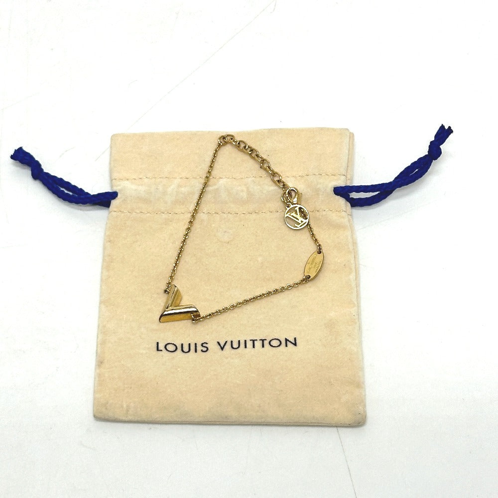 LOUIS VUITTON bracelet M61084 metal gold Accessories Braless Essential V Women Used Authentic
