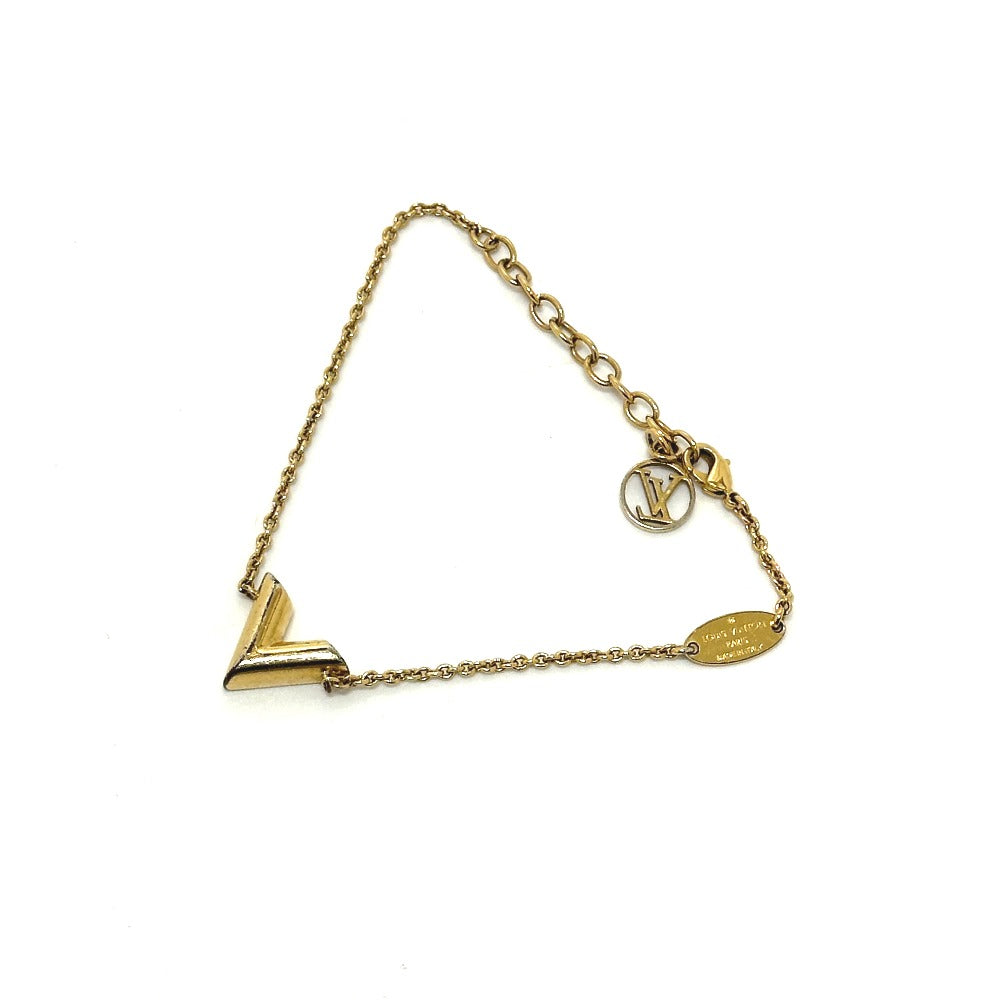 LOUIS VUITTON bracelet M61084 metal gold Accessories Braless Essential V Women Used Authentic