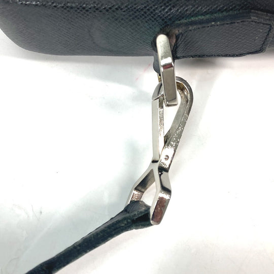 LOUIS VUITTON Business bag M32522 Taiga Leather black Taiga Porto Ordinatour Odessa mens Used Authentic