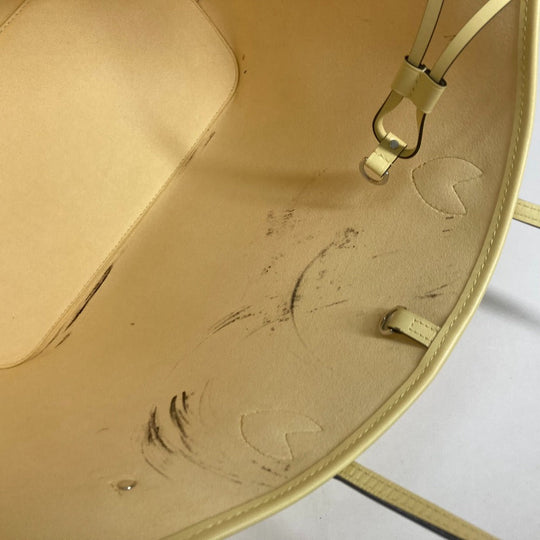 LOUIS VUITTON Tote Bag M41092 Epi Leather yellow Epi Neverfull MM Women Used Authentic