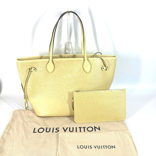 LOUIS VUITTON Tote Bag M41092 Epi Leather yellow Epi Neverfull MM Women Used Authentic