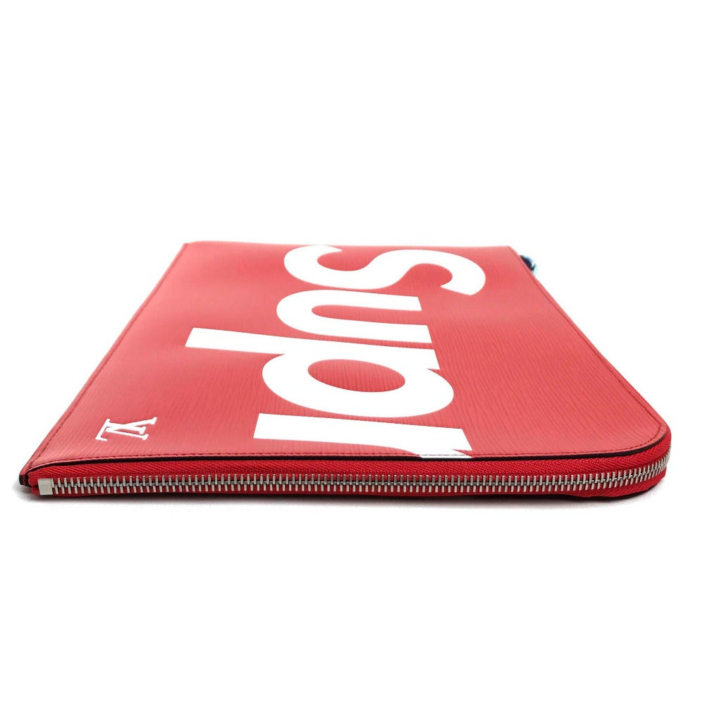 LOUIS VUITTON Clutch bag M67722 Epi Leather Red Louis Vuitton x Supreme Epi Pochette Joule GM unisex(Unisex) Used Authentic