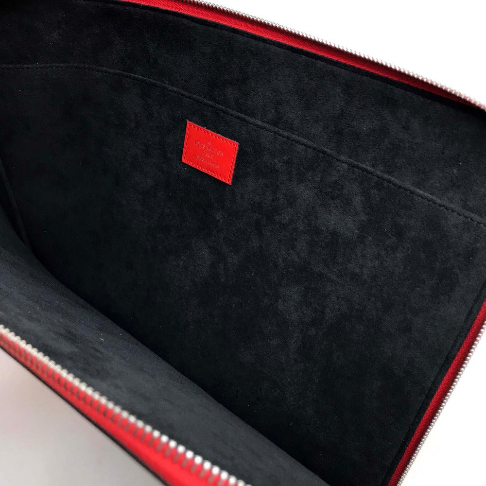 LOUIS VUITTON Clutch bag M67722 Epi Leather Red Louis Vuitton x Supreme Epi Pochette Joule GM unisex(Unisex) Used Authentic