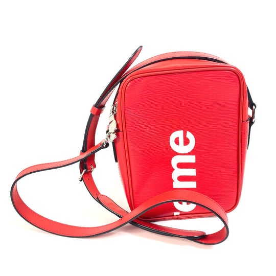LOUIS VUITTON Shoulder Bag M53417 Epi-electric leather Red Epi DanubePM Shoulder Bag mens Used Authentic