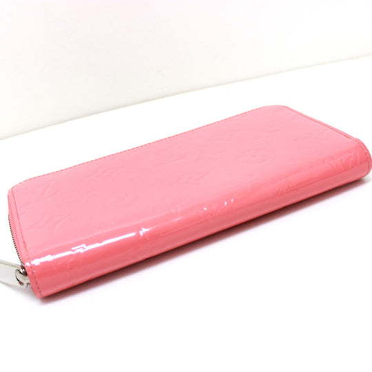 LOUIS VUITTON Long Wallet Purse M61562 Monogram Vernis pink Monogram Vernis Zippy wallet Women Used Authentic