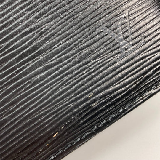 LOUIS VUITTON business bag M52522 Epi Leather black Epi Pochette homme mens Secondhand Authentic