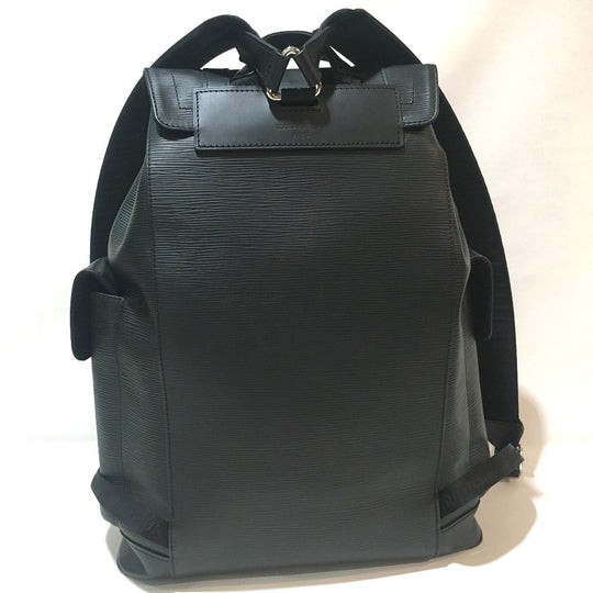 LOUIS VUITTON Backpack M53413 Epi Leather black Epi Christopher PM backpack mens Used Authentic